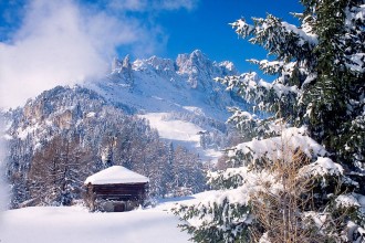 Catinaccio Dolomiti Vigo di Fassa inverno